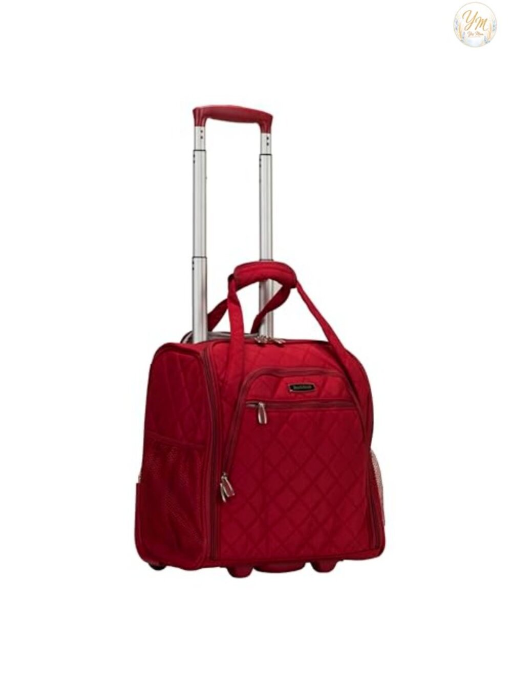 Wheeled Underseater Carry-On Luggage with Telescoping Handle, Soft-Sided